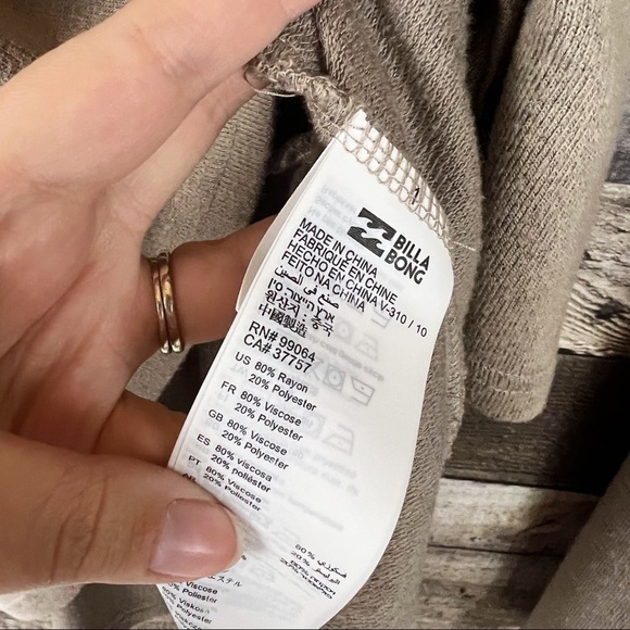 Billabong Make It Peplum Top Fairycore Boho - Picture 5 of 7